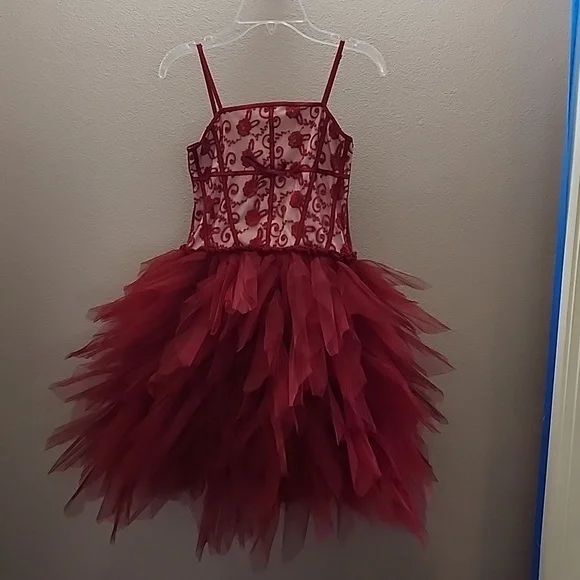 Ooh! La, La! Couture Dresses | Ooh La La Girls Red Party Dress | Color: Cream/Red | Size: 12g | Everom21's Closet